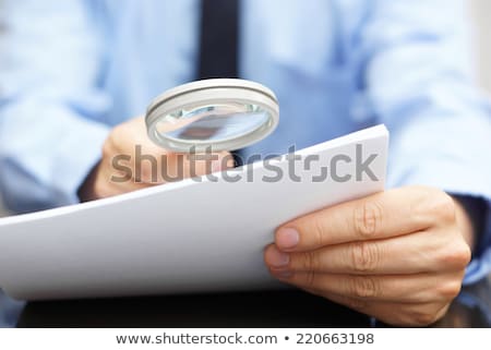 Stock foto: Fraud Concept - Magnifying Glass