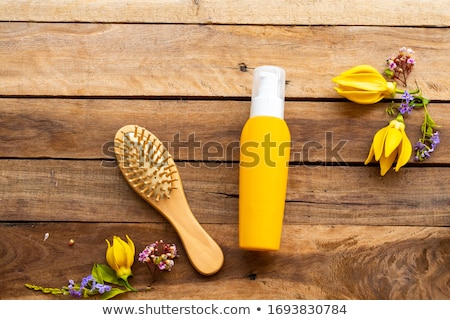 Foto stock: Comb And Hair Styling Products