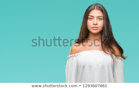 Stock fotó: Indian Young Woman Looking Angry