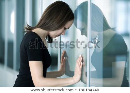 [[stock_photo]]: Unrecognizable Business Woman Leaning Wall