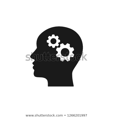 Stock fotó: Head Icon Isolated On White Background