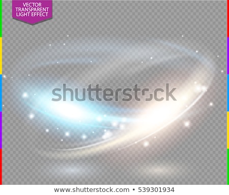 Stock foto: Transparent Swirl Light Effect With Sparkles Background