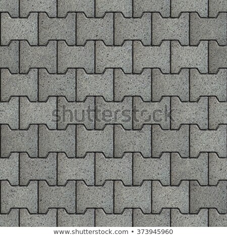 Stock fotó: Gray Figured Paving Slabs With The Effect Of Marble