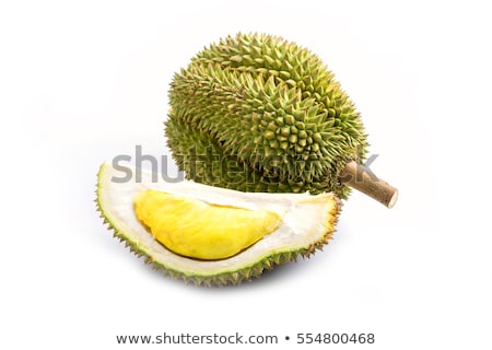 Foto stock: Durian Fruit Portion Isolated