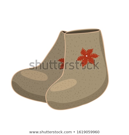 Foto stock: Felt Boots