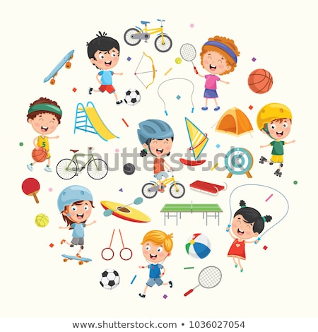 Set Of Sport Kids Foto stock © yusufdemirci