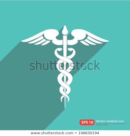 Zdjęcia stock: Color Vintage Medical Insurance Emblems