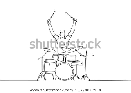 Stock photo: Drum On Stage