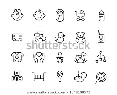 [[stock_photo]]: Mother And Baby Icon