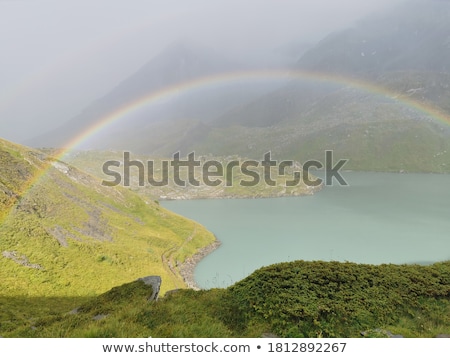 [[stock_photo]]: Rc-en-ciel · au-dessus · du · lac