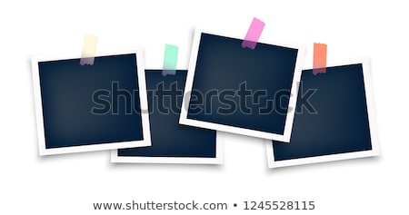 Foto stock: Set Of Polaroid Blank Frame