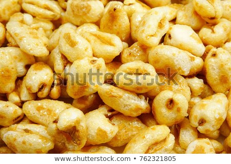 ストックフォト: Puffed Air Rice Wheat In Bowl Isolated On White Background