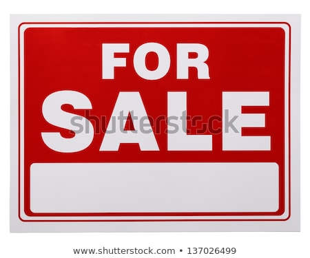 Stockfoto: Blank For Sale Sign Close Up