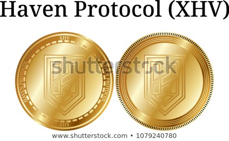 Сток-фото: Haven Protocol Digital Currency - Vector Coin Illustration