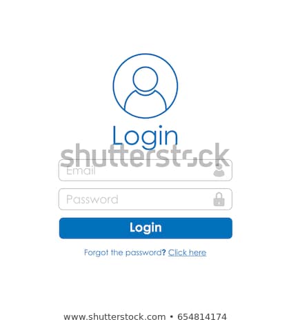 Foto stock: Login User And Password Screen Interface