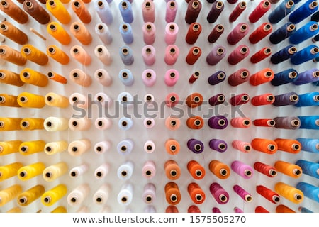 Stockfoto: Spools Of Yarn Or Thread In Store Of Tailor Or Seamstress