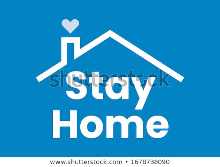 Stock photo: Words Stay At Home Social Distancing Wording Epidemic Social Isolation Coronavirus