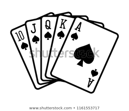 Zdjęcia stock: Royal Flush Poker Hand