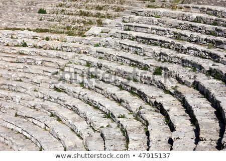 Zdjęcia stock: Theater Of Magna Grecia Valle Dei Templi Sicilia Italia