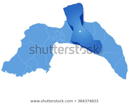 Stock photo: Map Of Antalya - Manavgat Is Pulled Out