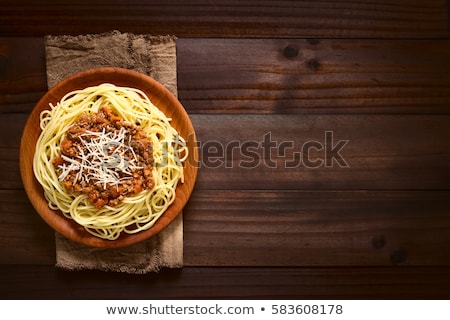 Stock fotó: Spaghetti And Ragu Alla Bolognese