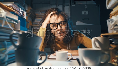 Foto stock: Exhausted Businesswoman