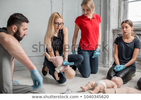 Stockfoto: Baby Cpr Dummy First Aid Training