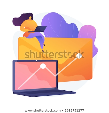 Stock fotó: Newsletter Profitable Promotional Campaign Vector Concept Metaphor