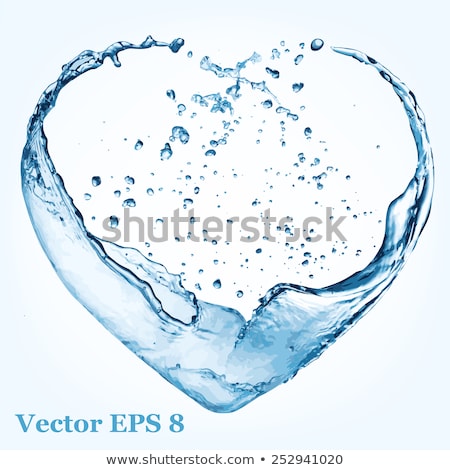 Stok fotoğraf: Beautiful Colorful Heart Shape Background Eps 8