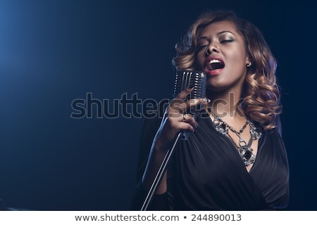 Foto stock: Woman Singer