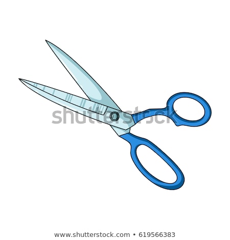 Stock fotó: Cartoon Scissors Set