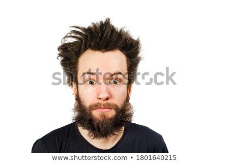 Foto stock: Young Handsome Man With Unusual Haircut
