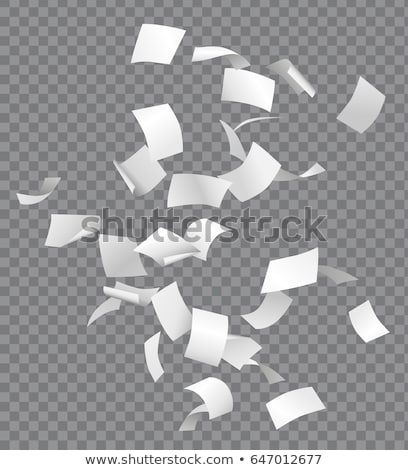 ストックフォト: Falling Paper Sheets