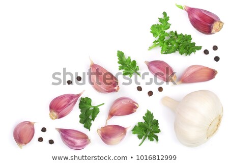 Stock fotó: Garlic Clove Isolated On White Background Cutout