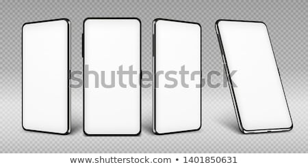 [[stock_photo]]: Realistic Smartphone Template With Background Icons