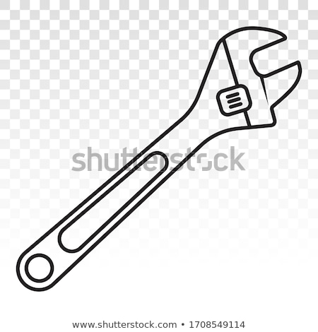 [[stock_photo]]: Cogwheel And Adjustable Wrench