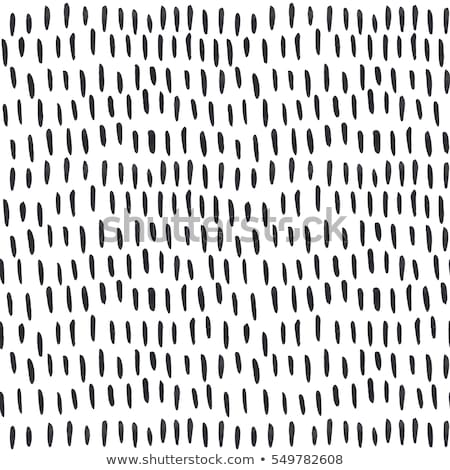 Сток-фото: Vector Seamless Black And White Hand Drawn Vertical Stripes Pattern