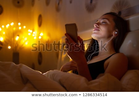 Foto stock: Music In The Bed