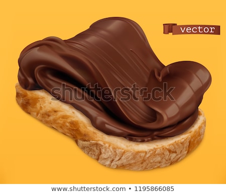 Foto stock: Bread And Chocolate Spread