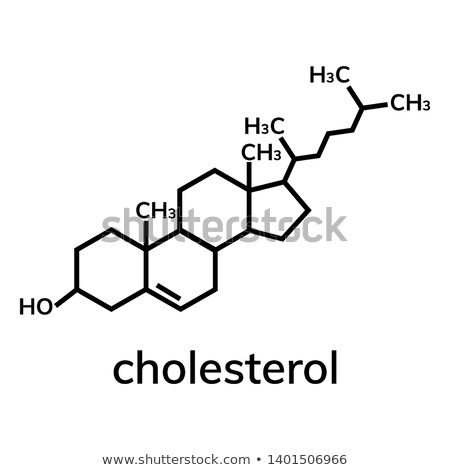 Сток-фото: Chemical Formula Of Cholesterol