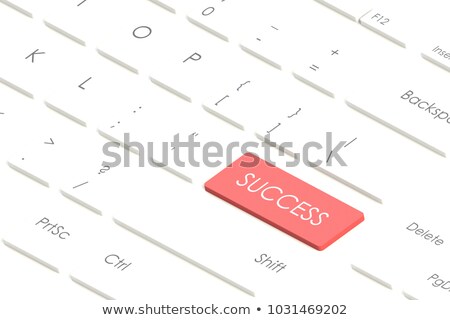 Foto stock: Goal Development - Message On Red Keyboard Key 3d