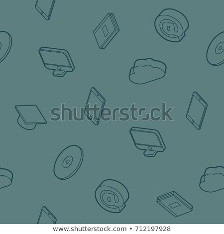 [[stock_photo]]: School Color Outline Isometric Pattern