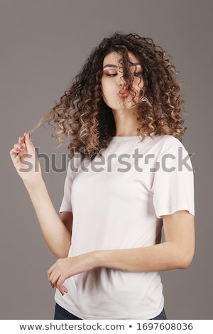 Stock photo: Sexy Woman In White Shirt Isolated On White