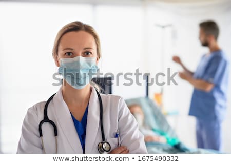 Stok fotoğraf: Female Doctor With Problems