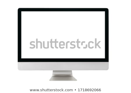 Imagine de stoc: Onitor · computer · LCD · cu · ecran · plat