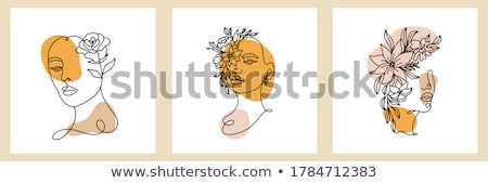 Foto stock: Beautiful Woman Fashion Illustration