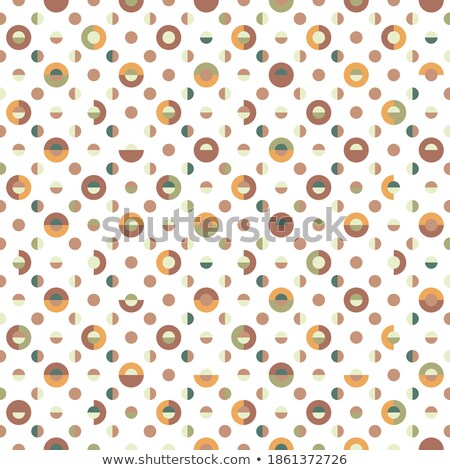 Foto stock: Vibrant Multicolored Circles Disk Illustration