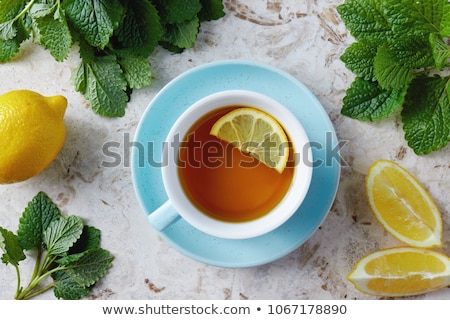 Сток-фото: Cup Of Lemon Tea