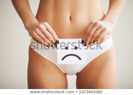 Stok fotoğraf: Woman With A Card In Her Panties