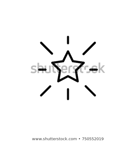 Stock photo: Rating Star Line Icon